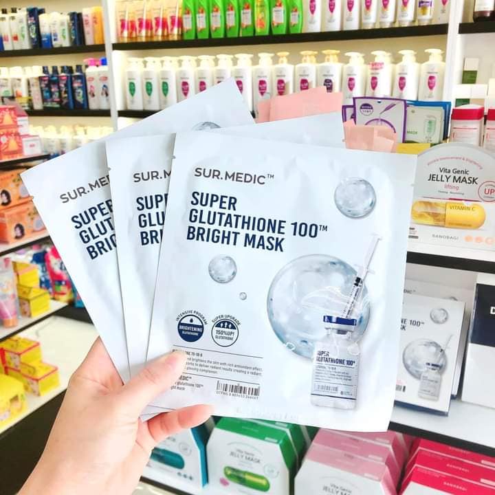 [ Sur.Medic] Mặt Nạ Phục Hồi Dưỡng Trắng Da - Full Hộp (10 miếng)