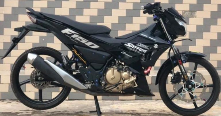 Tem rời suzuki satria f150 xám đen zin 2018