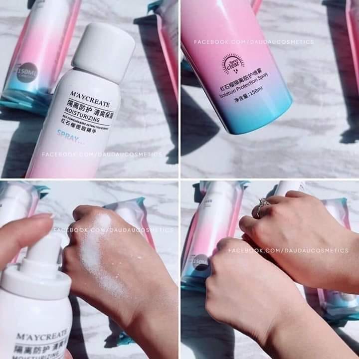 Chai xịt chống nắng Maycreate