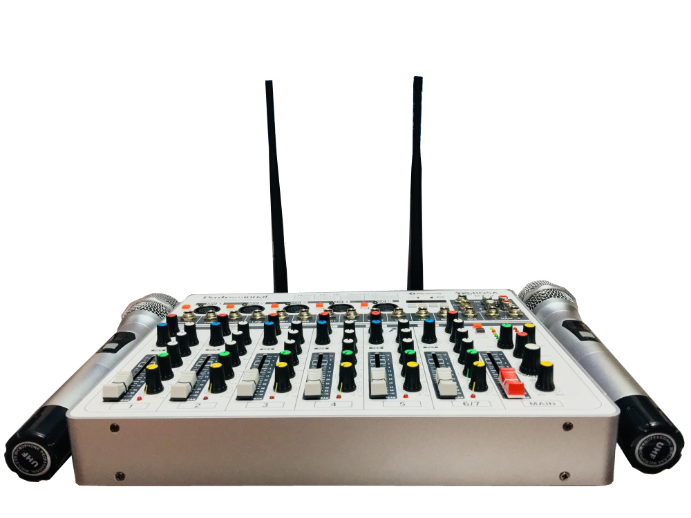 [HCM][Trả góp 0%]Mixer BOSA DX77 Tích Hợp Micro Không Dây