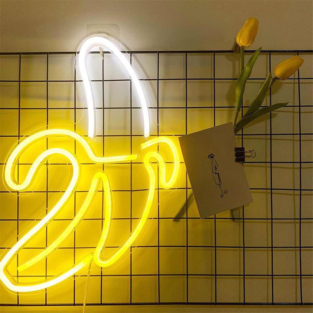 Đèn Trang Trí Led Neon Sign Hình Quả Chuối