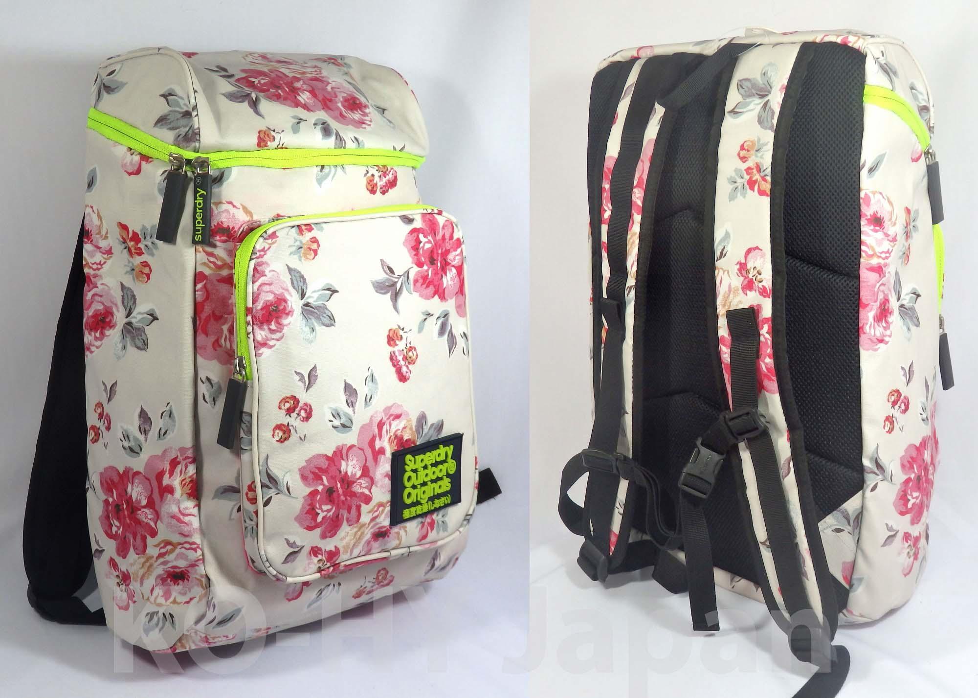 [HCM]Balo thời trang Superdry Japan Outdoor flower pattern backpack