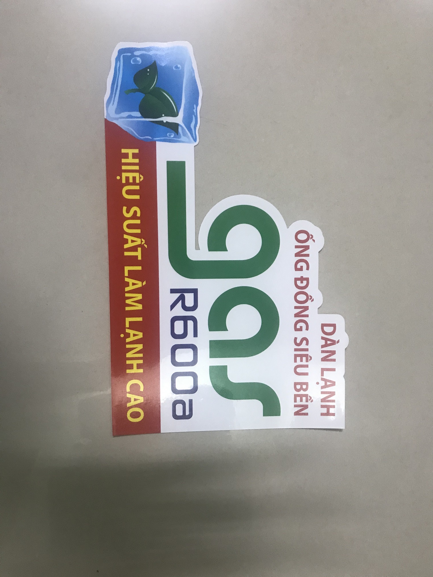 [HCM]Tem dán cho tủ đông/ miếng dán cho tủ đông (có keo dán phía sau phần 2 phần cuối)
