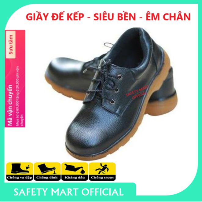 Labor protection shoes male ABC Đế kếp nose steel base plate high-grade steel, protection against accidents, PU leather durable cheap genuine delivery safety Mart official