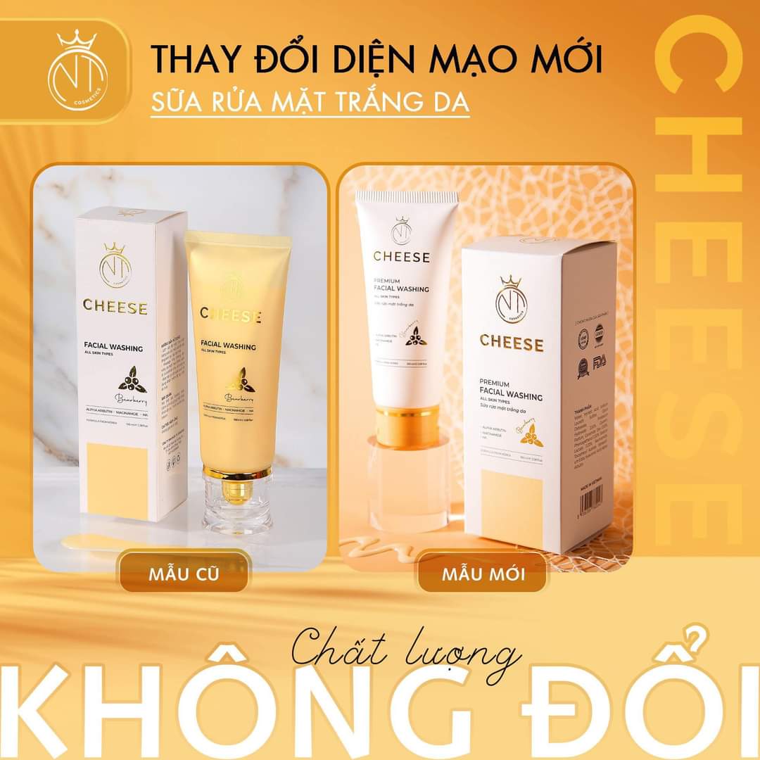 Sữa rửa mặt sáng da, ngừa mụn Cheese 100ml