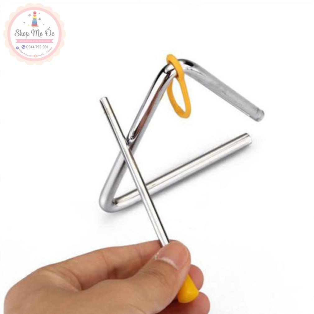 Kẻng tam giác, nhạc cụ gõ cho bé, nhạc cụ TRIANGLE (góc âm nhạc)