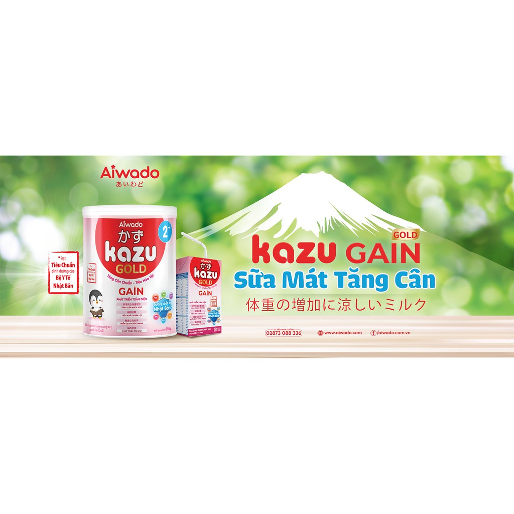 Sữa bột Kazu gold Gain 1+ 810g [Date 2027]....