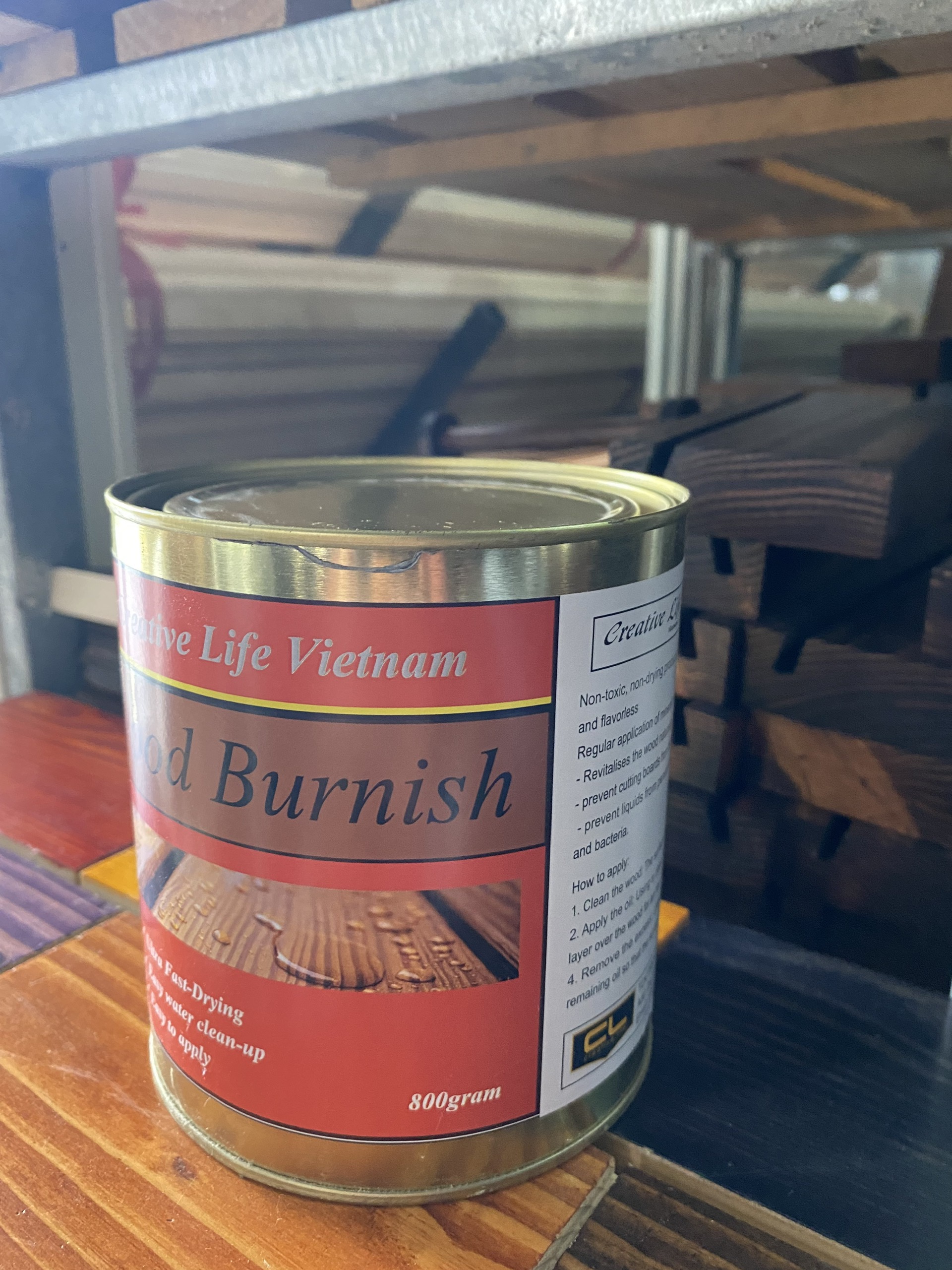 Wood bunish - sơn lau gỗ loại 800g luxi decor