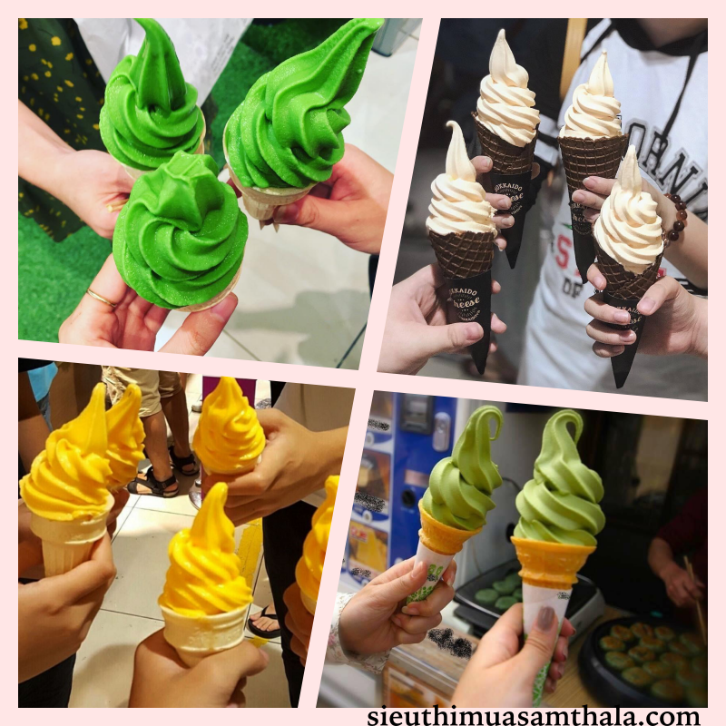 Bột làm kem tươi Cao Cấp - Kem Matcha