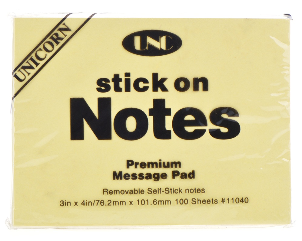 [HCM]2 xấp Giấy note vàng 3x4 UNC -76cmx105cmmỗi xấp 100 tờ