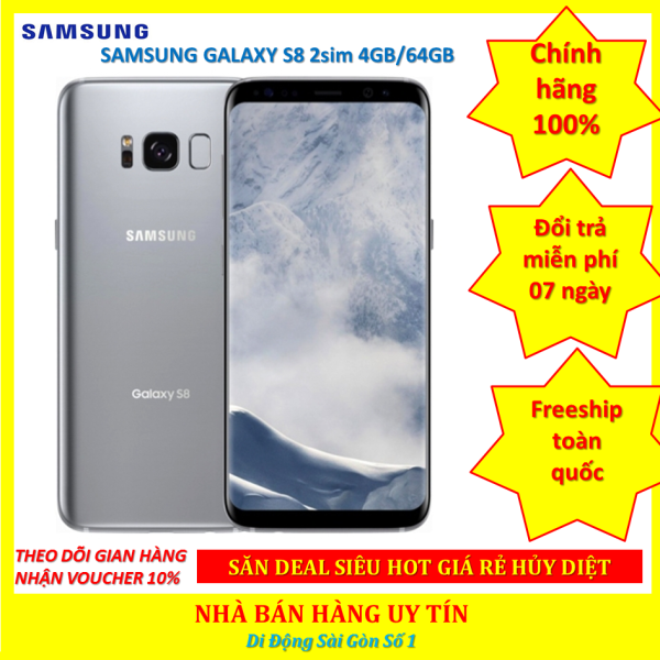 [HCM]điện thoại Samsung Galaxy S8 bản 2sim mới CHÍNH HÃNG