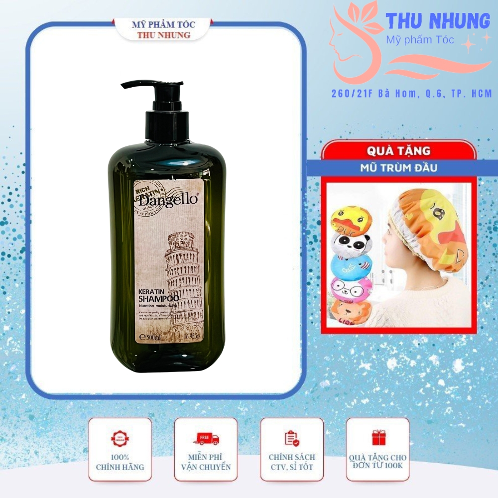Dầu Gội Dangello Keratin Shampoo 500ml
