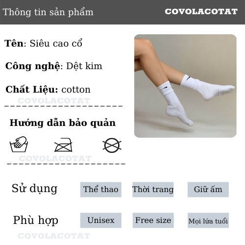 FREESHIP Tất nam nữ thể thao SIÊU CAO CỔ