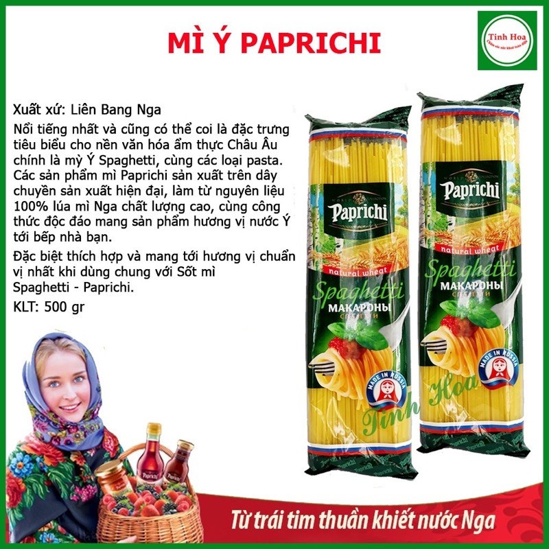Mì ý Parichi nhập khẩu từ Nga