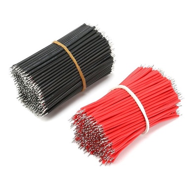 Dây điện si chì 30cm màu đỏ cắm test mạch điện( 10 sợi)