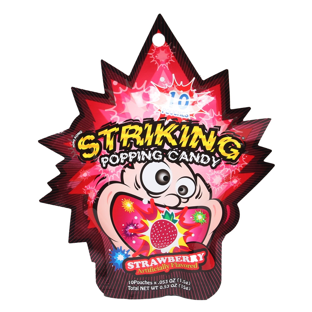 Kẹo Nổ Striking Hong Kong Popping Candy Vị Dâu Strawberry