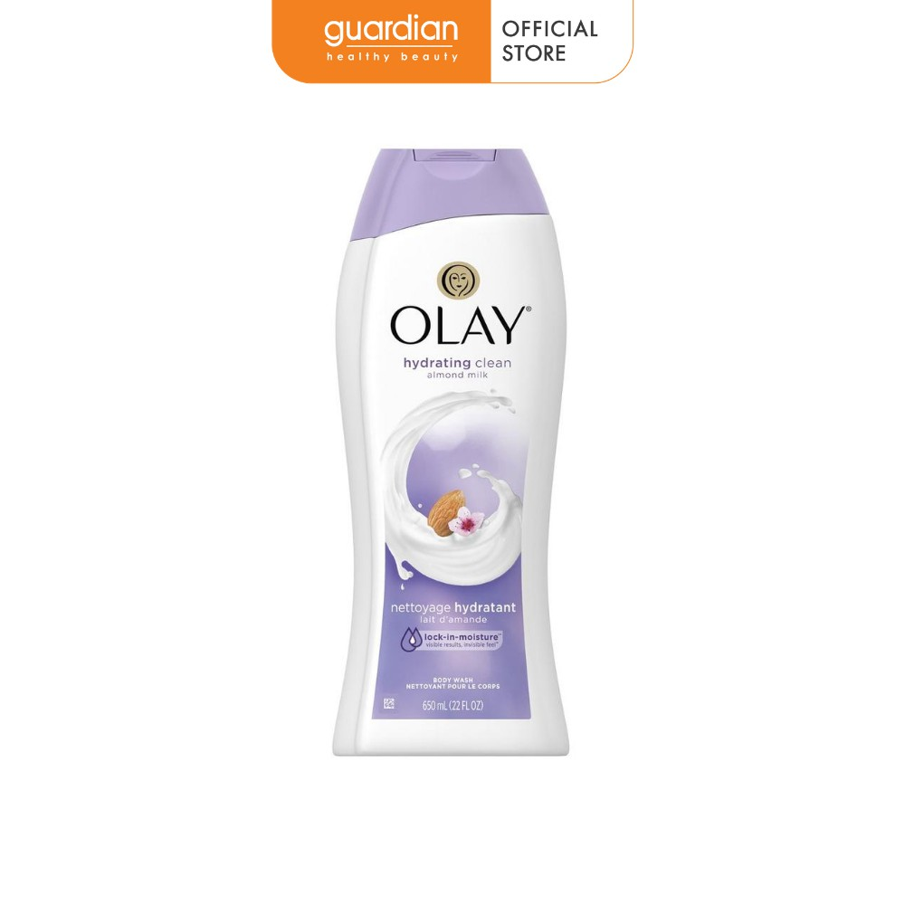 Sữa tắm dưỡng ẩm hạnh nhân & sữa olay 650ml