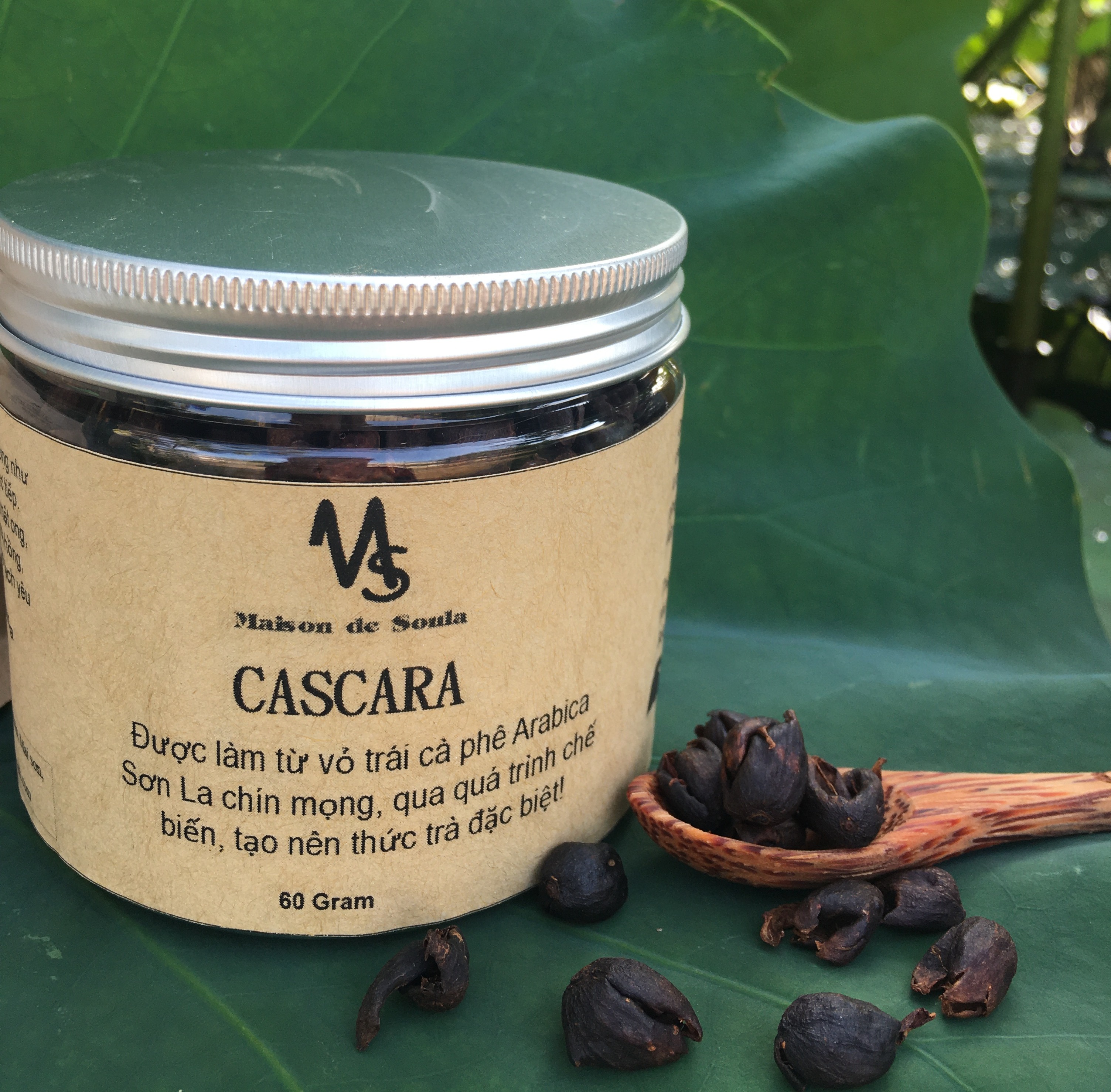 Trà cascara ( trà vỏ cà phê) làm từ vỏ trái arabica