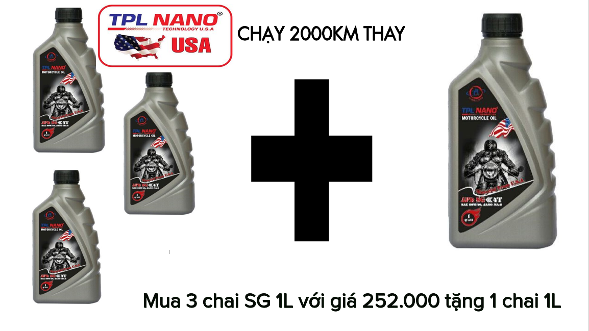 TPL NANO SG 15W40 Nhớt Xe Số (chạy 2000km Thay)