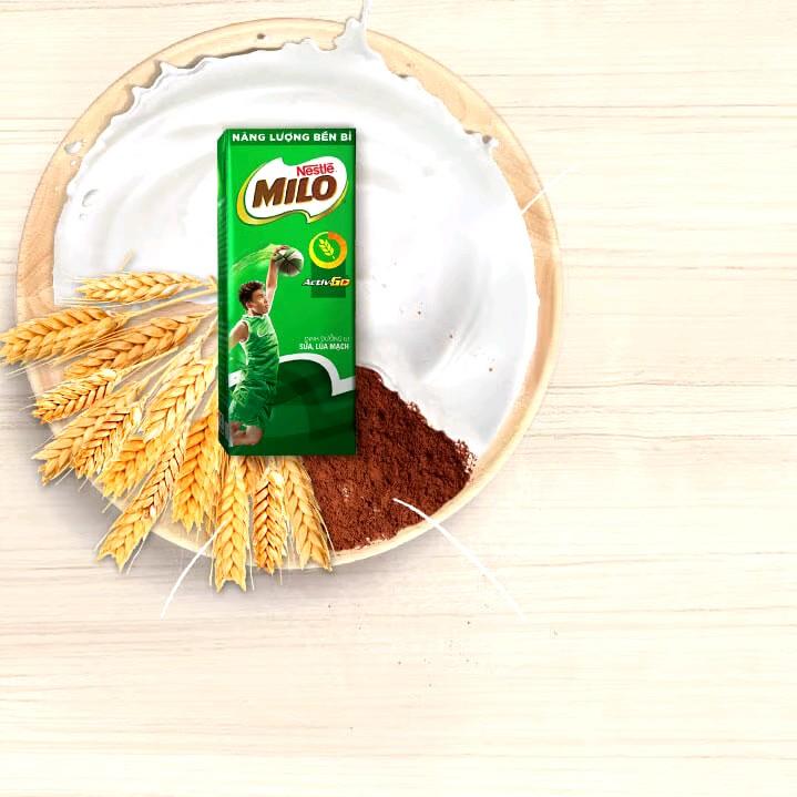 LỐC 4 HỘP SỮA LÚA MẠCH MILO ACTIVE GO 180ml
