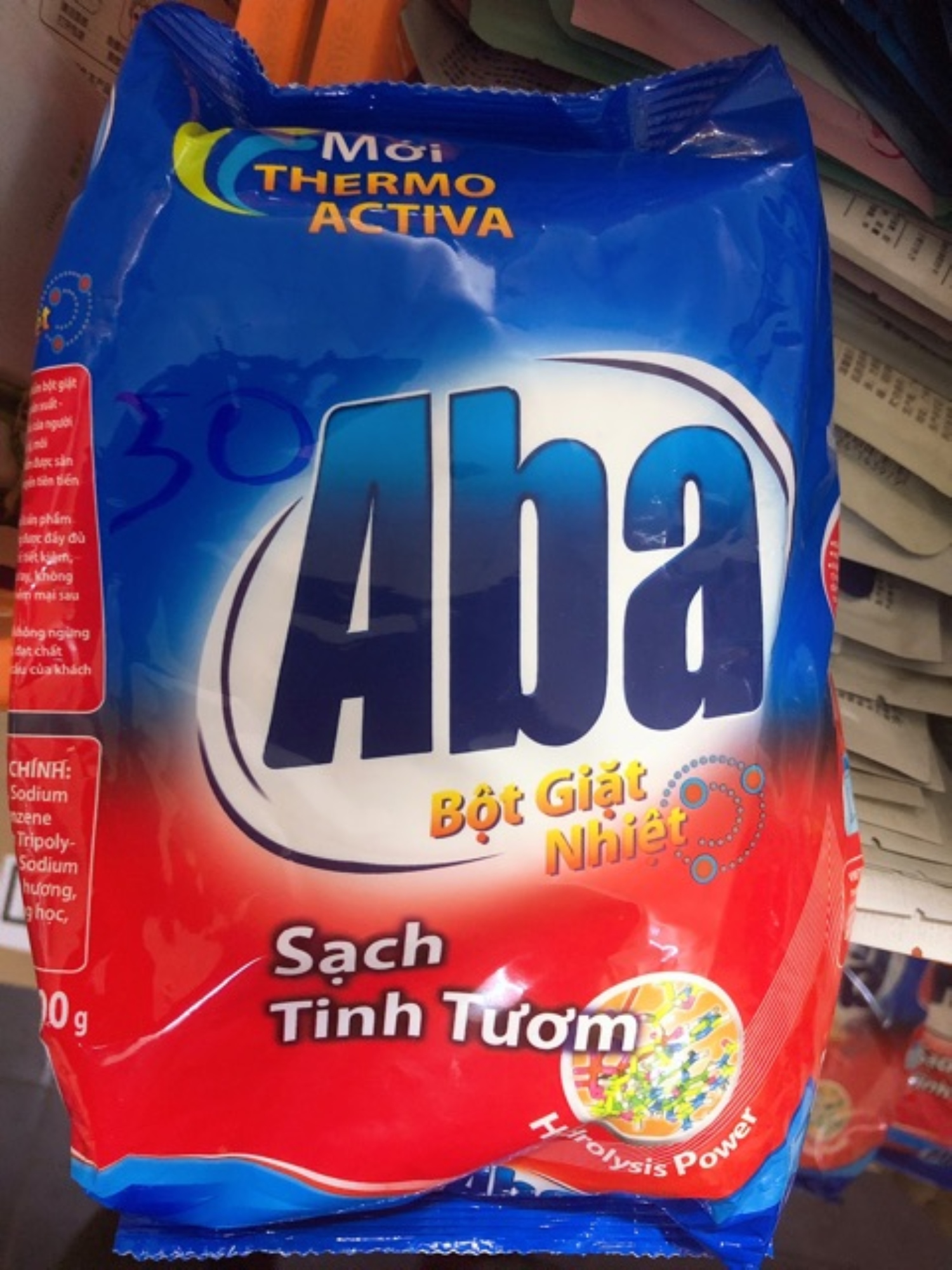 ♂  Bột Giặt Nhiệt Aba Sạch Tinh Tươm gói 800g