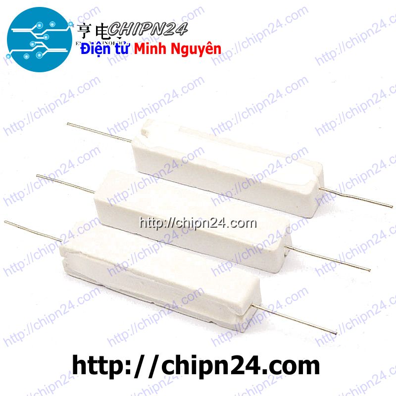 [2 con] (F141) Điện Trở Sứ 5K 10W