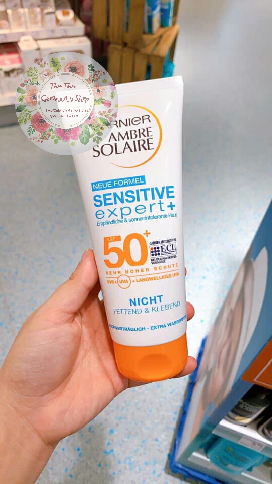 (Review) Kem chống nắng thảo dược Garnier Đức