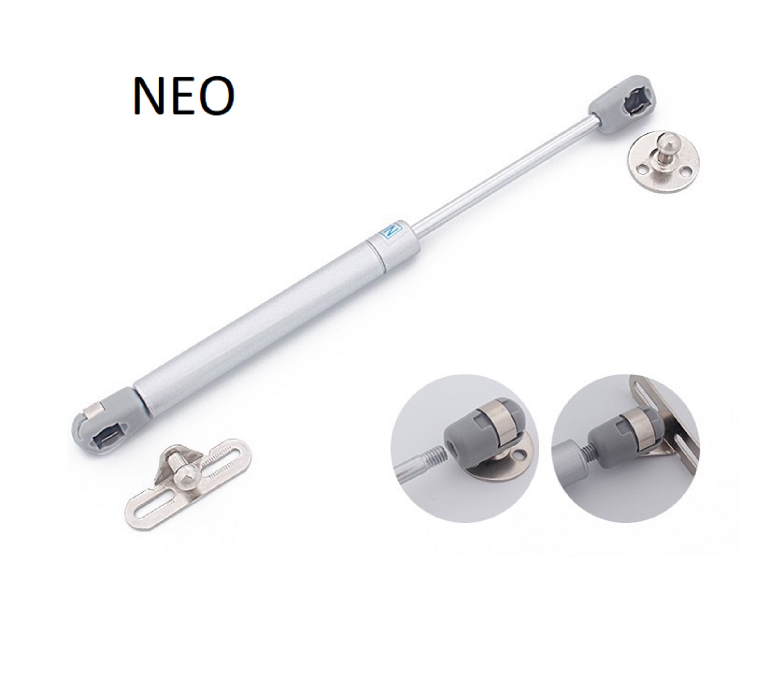 Tay nâng thủy lực ivan đẩy cánh tủ bếp 100n - 80n piston