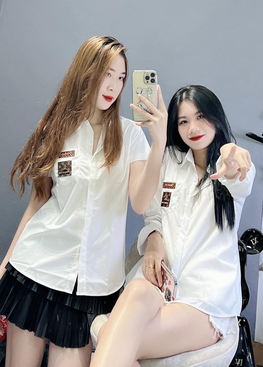 áo sơ mi l v Chất sơ mi lụa Sỉ áo cộc và dài tay,ln