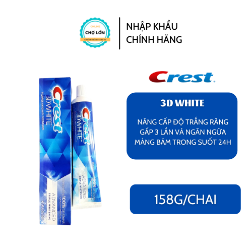 Kem đánh răng Crest 3D White Advanced Triple Whitening Của Mỹ