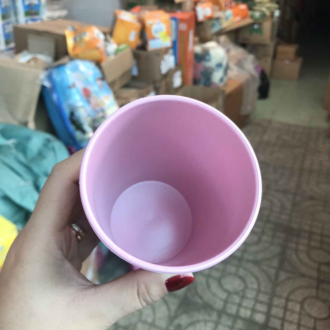 Ly nhựa lúa mạch màu pastel dễ thương 300ml
