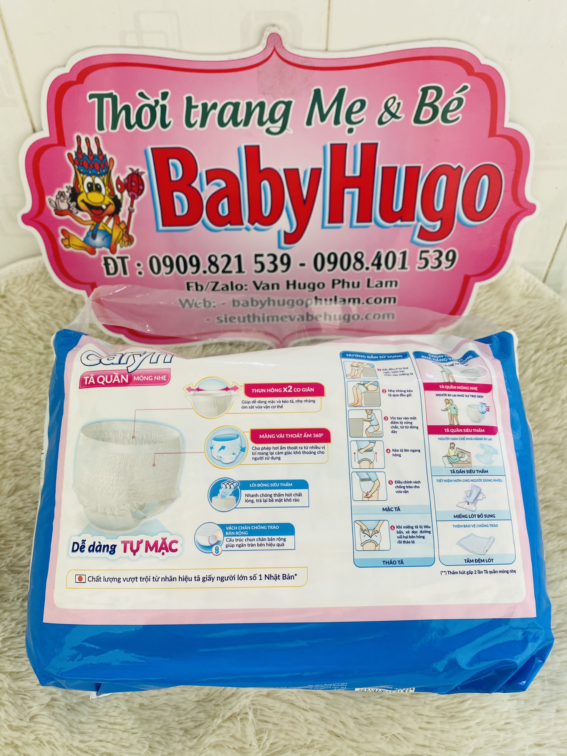 [MỚI] Tã Quần Người Lớn Caryn Size XL 12 miếng