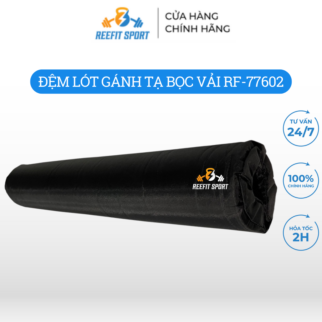 Đệm lót gánh tạ bọc vải hỗ trợ gánh tạ squats, tập gym barbell pad reefit rf-77602