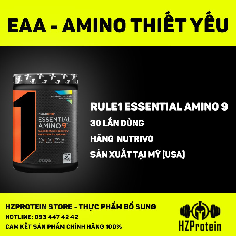 [HCM] RULE1 EAA - SUPPORTING MUSCLE DEVELOPMENT AND ELECTROLYTE REPLENISHMENT - 30 SERVINGS