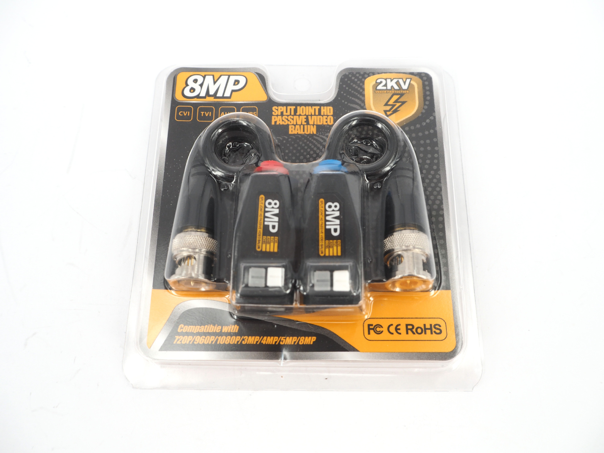 Video balun camera 8MP có mạch chống sét