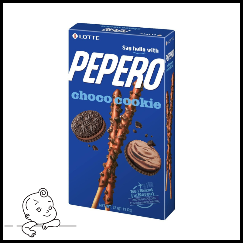 Bánh que Lotte Pepero - Combo 4 - Choco Cookie, Peanut, Original & White Cookie