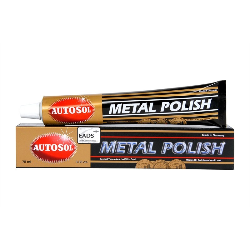 Tuýp lớn (100g) Autosol Metal Polish 75ml - đánh bóng kim loại, sơn inox, nhôm