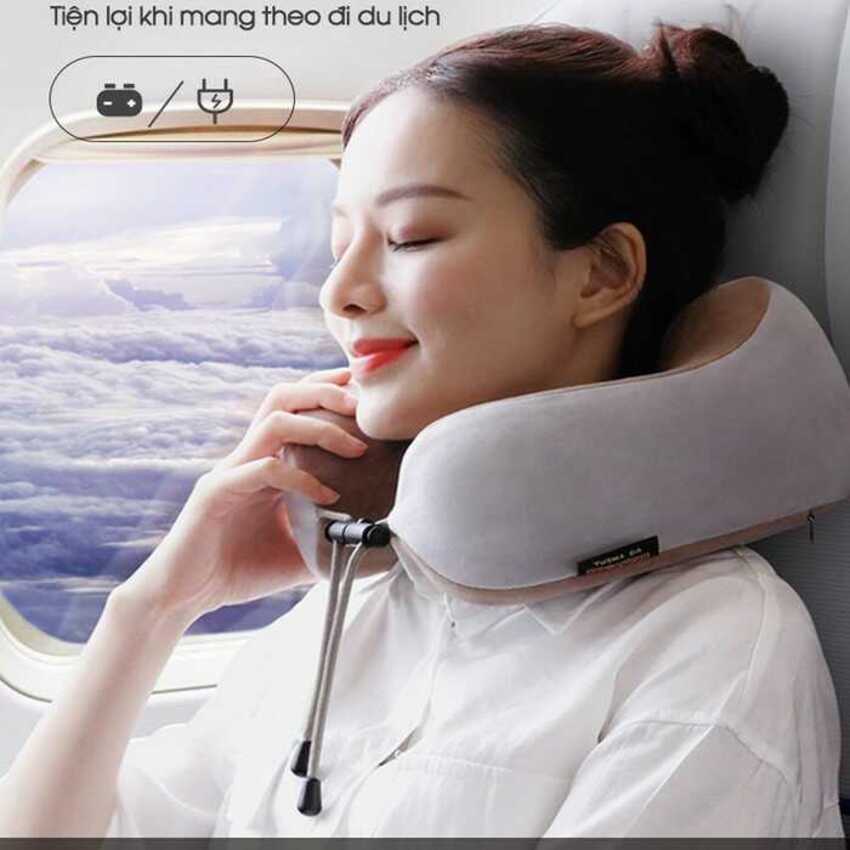Gối Massage Cổ vai gáy hồng ngoại U-shaped chính hãng – Gối Mát Xa Cổ 3 chế độ - Máy Massage Cổ cao cấp, tiện lợi mang theo