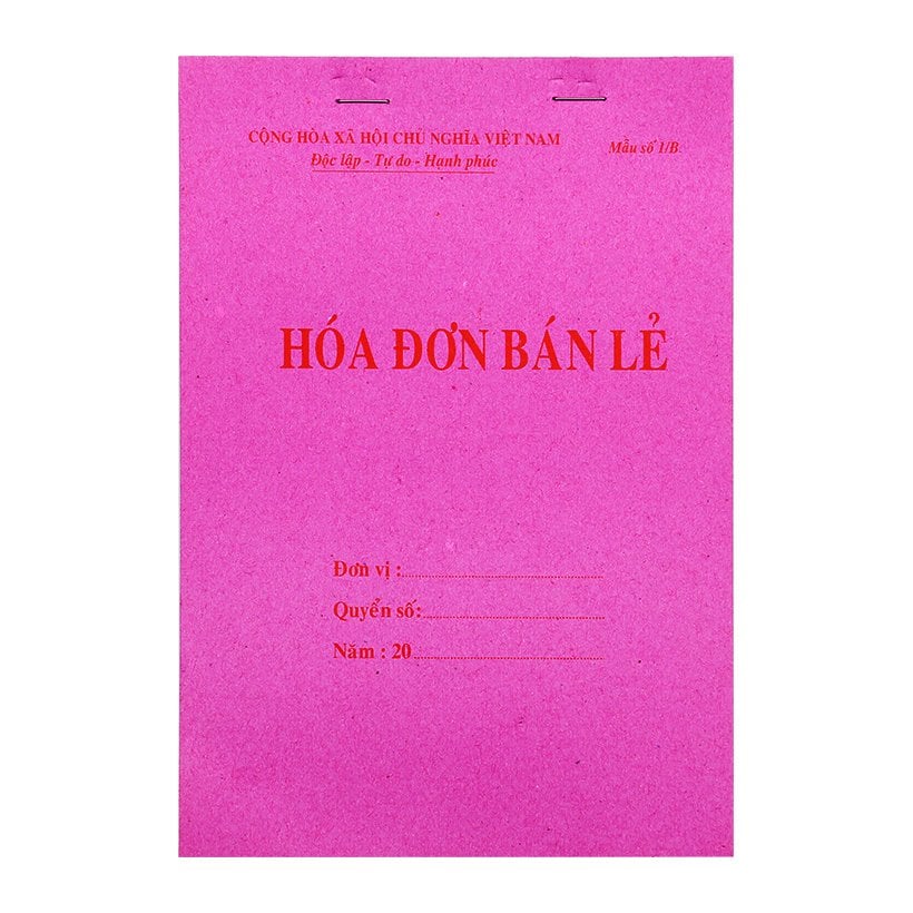Hoá Đơn Bán Lẻ 1 Liên (1 Quyển)