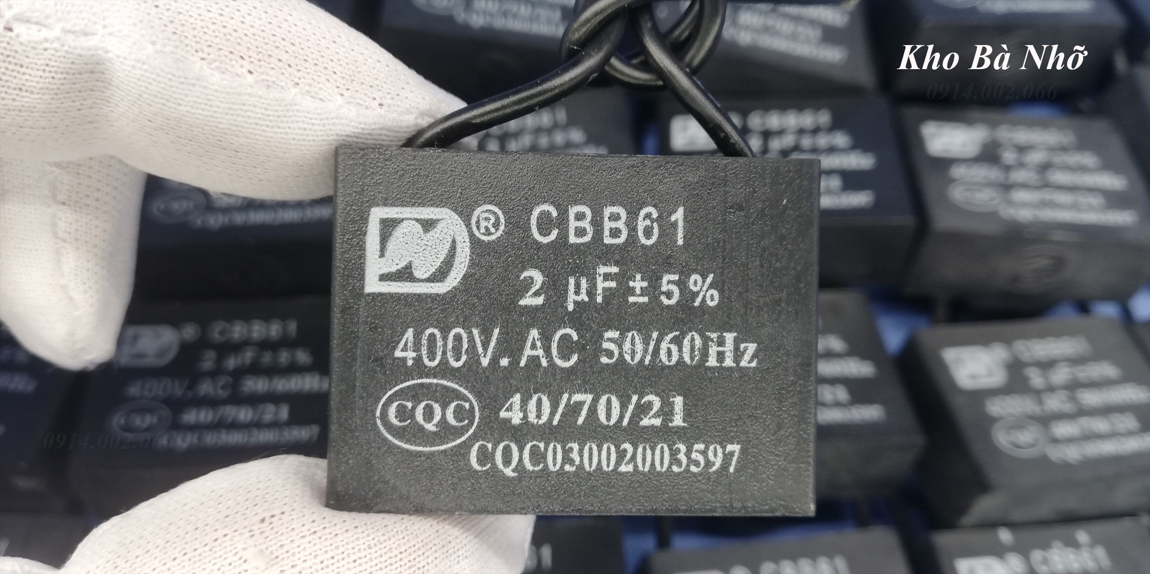 (2uf) Tụ quạt 2uf - CBB61 400VAC