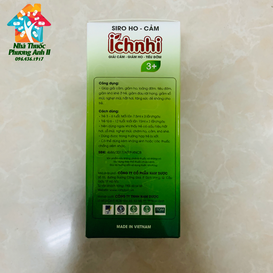 [HCM]Siro Ho Cảm Ích Nhi (3+)
