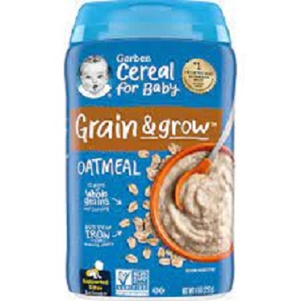 (Date 31/08/2024) Bột ăn dặm  Gerber 227g gạo và yến mạch