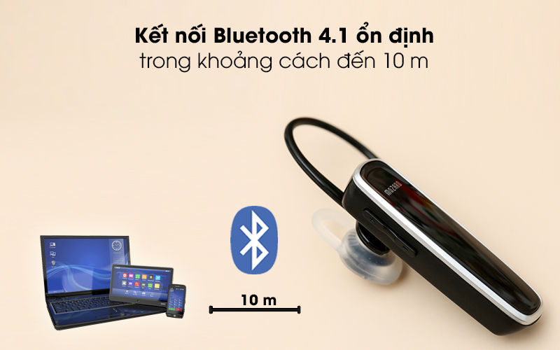 Tai nghe Bluetooth Pisen LE002+ ( Vỏ Mozard le003 ) Đen