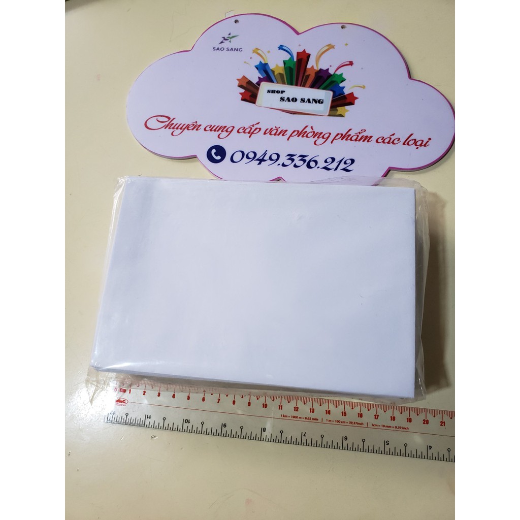 Bao thư trắng có keo 12*18 (xấp 100 cái)