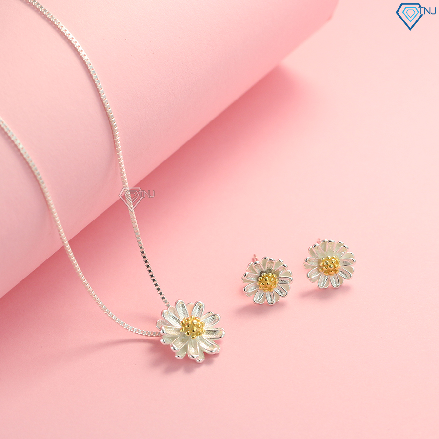 Dây chuyền nữ bạc Cúc họa mi DCN0312 - Trang Sức TNJ