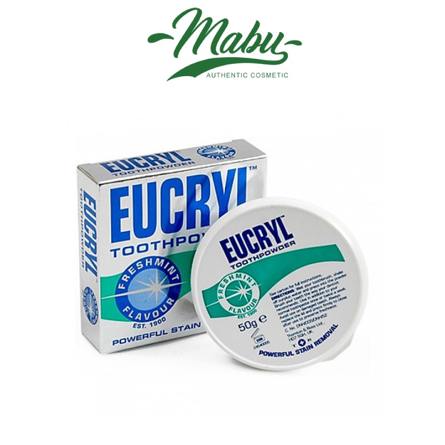 Bột Tẩy Trắng Răng Eucryl Toothpowder