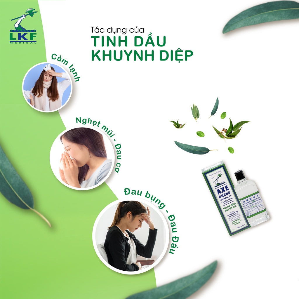 Dầu Gió Trắng Hiệu Cây Búa AXE Brand