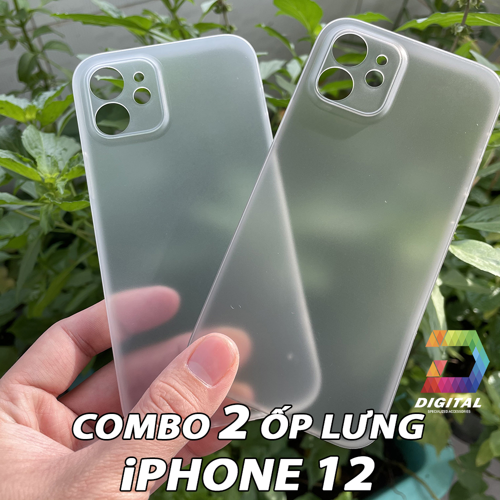 Combo 2 Ultra Thin Unibody iPhone 12 Matte Clear Cases