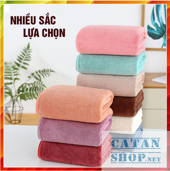 Bath towel fleece Korean high-grade 70x140 cm quality cotton super soft smooth waterproof pole fast type 1 gd389-khanhq-ktam