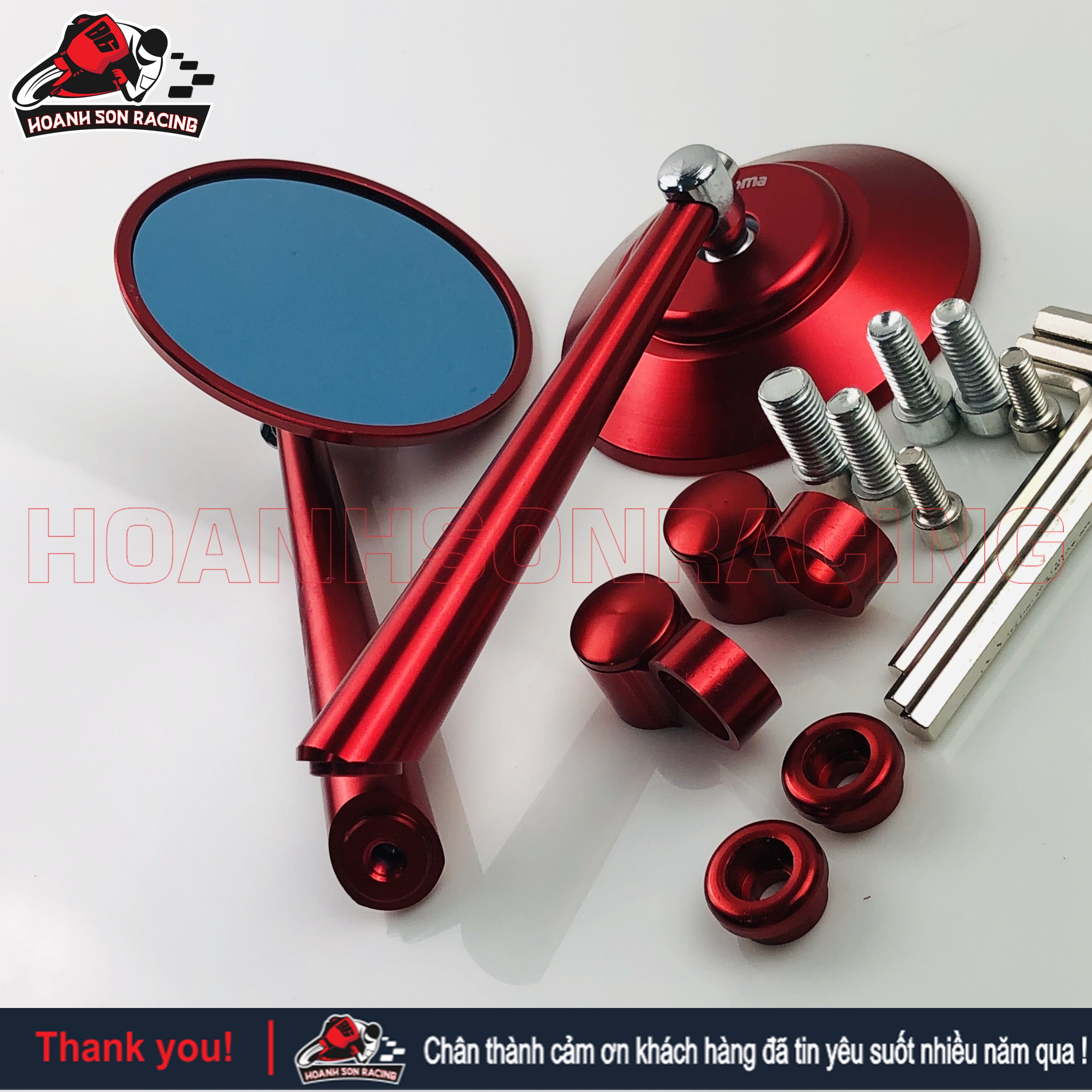 Kiếng chiếu hậu tròn Rizoma nhập khẩu fullbox dòng cao cấp gắn cho tất cả các dòng xe hiện nay đầy đủ phụ kiện kèm theo -1 cặp trái và phải